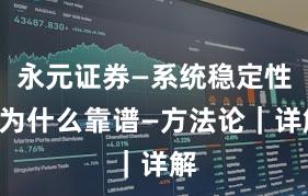 永元证券—系统稳定性—为什么靠谱—方法论｜详解